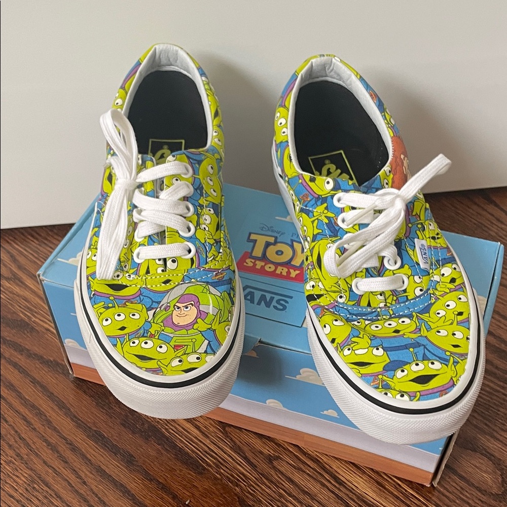 Vans x Disney Toy Story Alien Print Sneakers Glow in the Dark